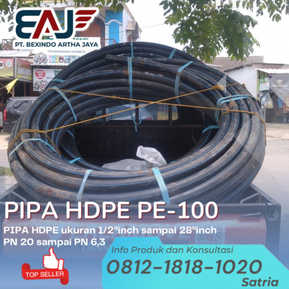 Pipa Hdpe Dn 1 1/2  Inch SDR17 | Pipa Hdpe OD 50mm P