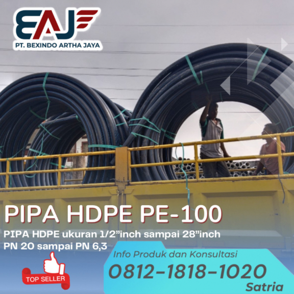 Pipa Hdpe Dn 4 Inch SDR17 | Pipa Hdpe OD 25mm