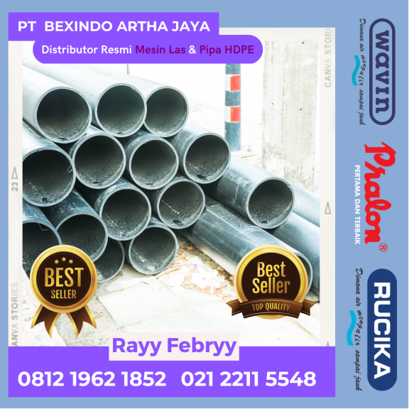 Jual Pipa HDPE Merk Rucika 14 Inch PN16 | Distributor Resmi Pipa HDPE Murah