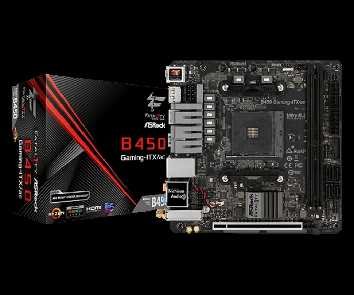 ASRock B450 Gaming-ITX (Socket AM4)