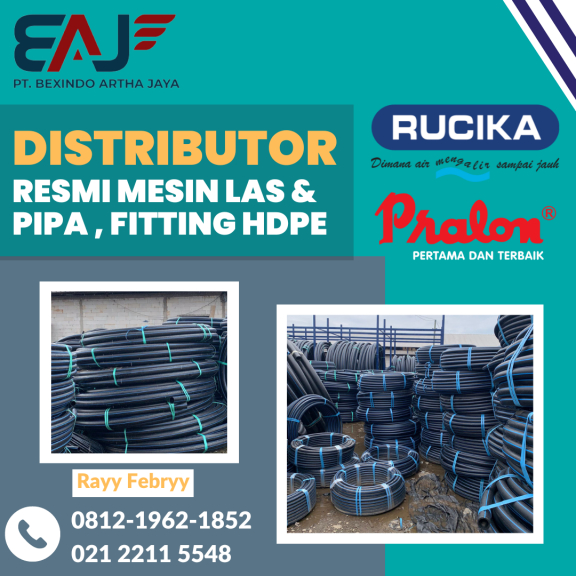 Pipa HDPE Rucika 3 Inch PN12.5 | Pipa HDPE Rollan 50 Meter