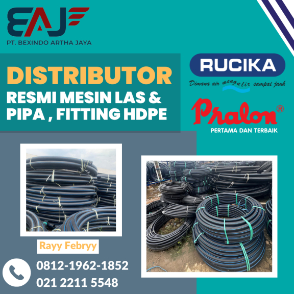 Pipa HDPE Rucika 3 Inch PN12.5 | Pipa HDPE Rollan 50 Meter