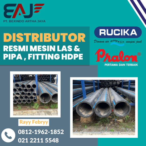 Pipa HDPE 6 Inch PN10 | Pipa HDPE Batangan 6 Meter Murah