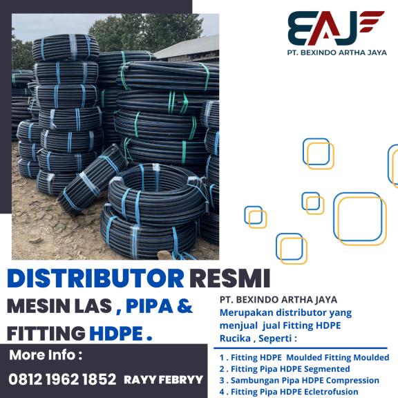 Pipa HDPE 1 Inch PN16 | Pusat Pipa Rollan 100 Mtr Murah