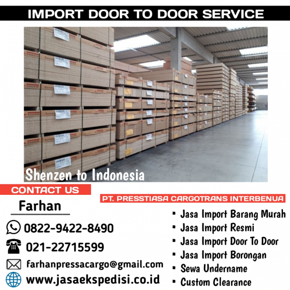 JASA CUSTOM CLEARANCE, DOOR TO DOOR BORONGAN RESMI UNDERNAME IMPORT | PRESSA CARGO