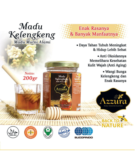  MADU KELENGKENG 200 gram -Madu dengan Rasa Kelengkeng yang Enak