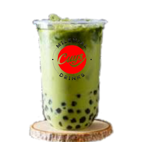 Green tea milkshake boba 
