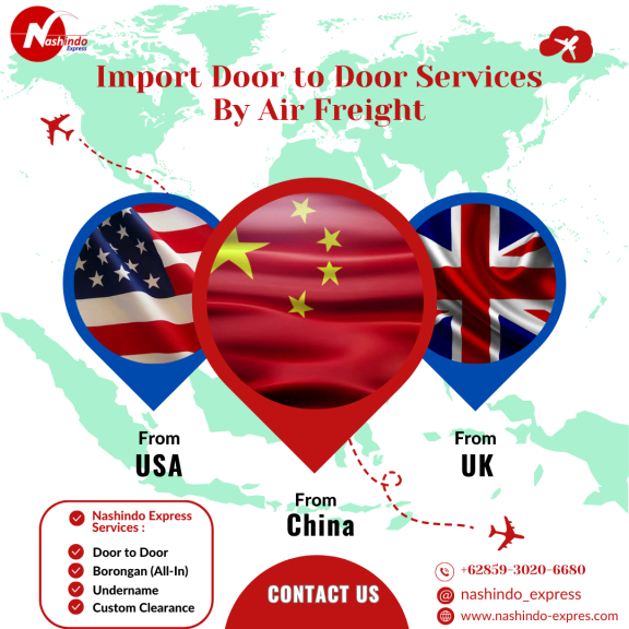Jasa Import Barang Door to Door dari China to Indonesia