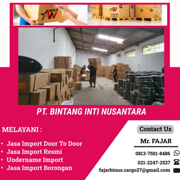 Jasa Pengurusan Import Door To Door | 081375018486
