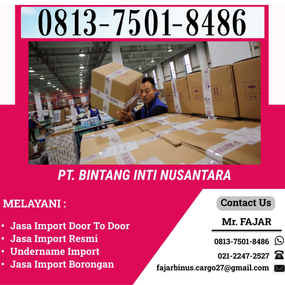 Jasa Pengurusan Import Borongan Dari China | 081375018486
