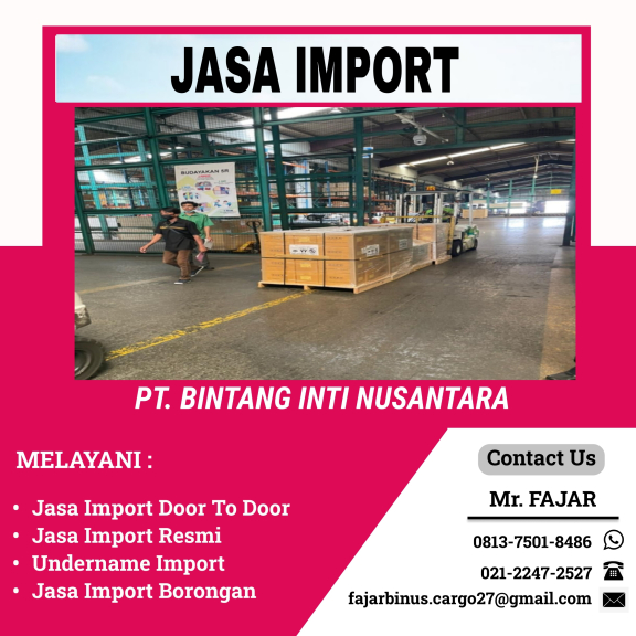 Jasa Pengurusan Import Borongan Murah | 081375018486