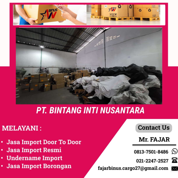 Jasa Pengurusan Import Borongan Murah | 081375018486