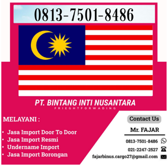 Jasa Import Borongan Dari Malaysia | 081375018486