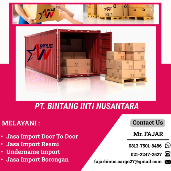 Jasa Import Barang | 081375018486