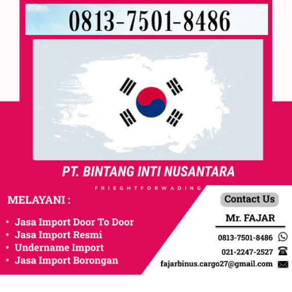 Jasa Import Barang Dari Korea | 081375018486