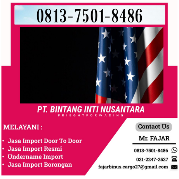 Jasa import door to door dari usa | 081375018486