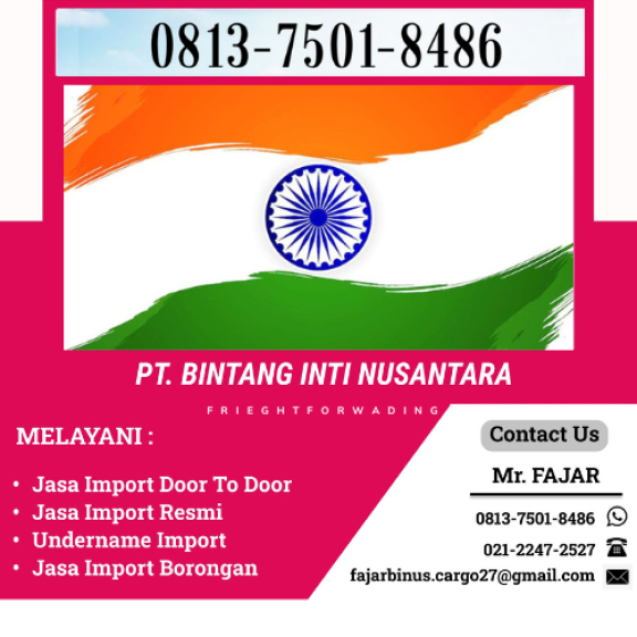 Jasa Undername Import Dari India