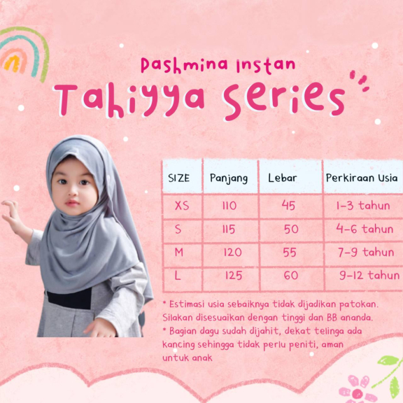 Jilbab Anak Pasmina Instan