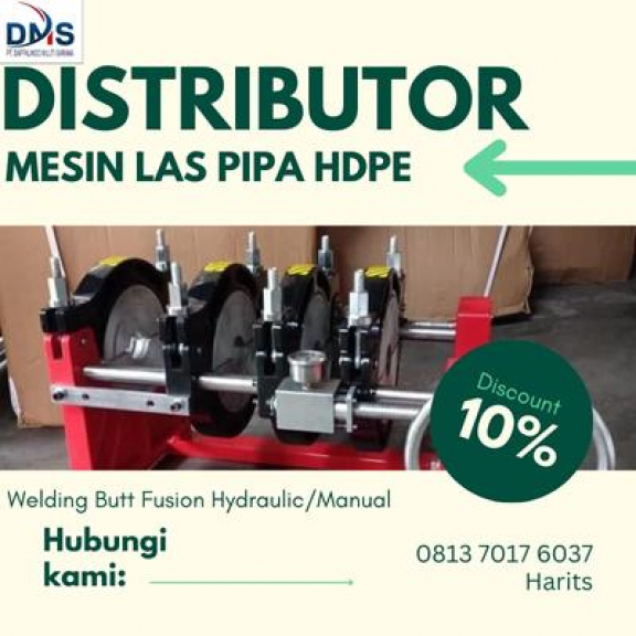Mesin penyambung pipa Hdpe SHDS 160mm manual  4 Clamp