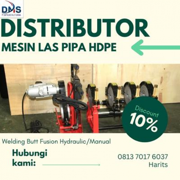 Mesin penyambung pipa Hdpe SHDS 160mm manual  4 Clamp