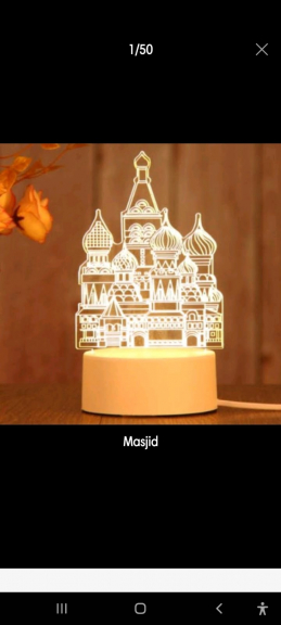 LAMPU TIDUR 3D ACRYLIC