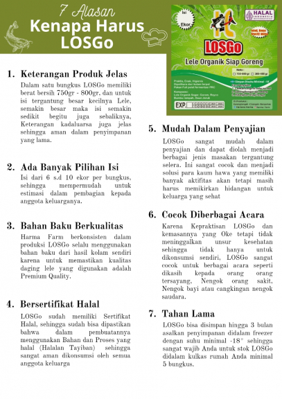 LOSGo Lele Organik Siap Goreng