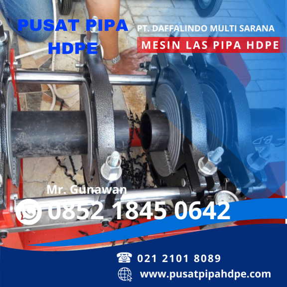 Mesin Pemanas Instalasi Pipa Hdpe 18 Inch
