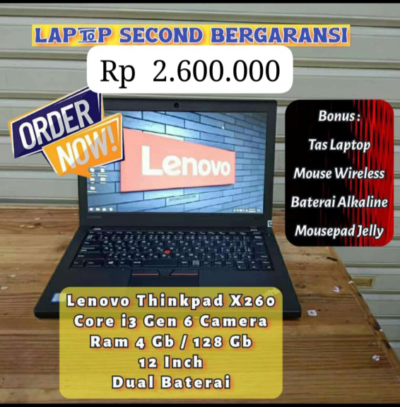 Leptop second Bergaransi 