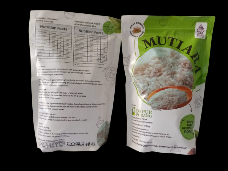 Mutiara Beras Glukomanan Porang