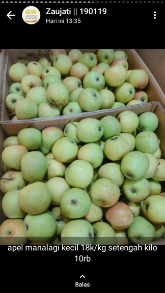 Buah segar dan seafood