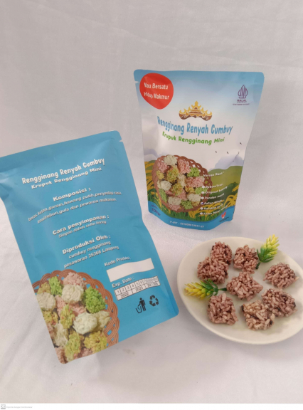 Rengginang mini ketan hitam