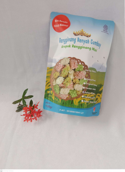 Rengginang mini ketan hitam