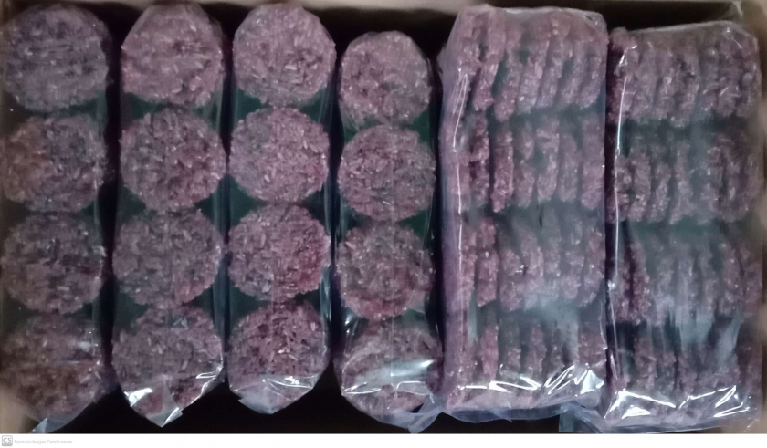 Rengginang mentah ketan hitam 400g