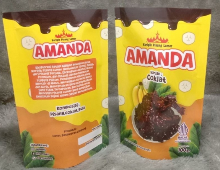 Keripik pisang lumer Amanda