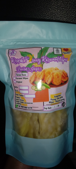Kripik pisang karamel wijen Louisa jaya