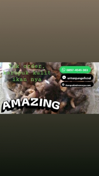 Kerupuk kulit ikan remang