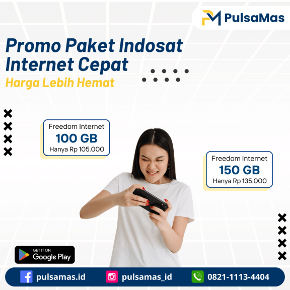 Promo Paket Data Indosat Freedom Internet Sensasi 100 GB 30 Hari
