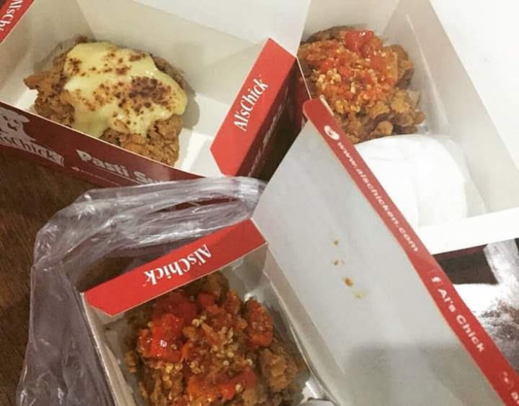als chick fried chicken dan ayam geprek