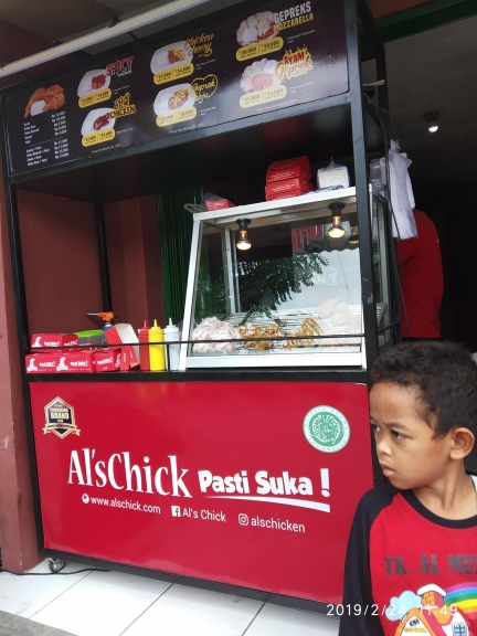 als chick fried chicken dan ayam geprek