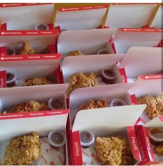 als chick fried chicken dan ayam geprek