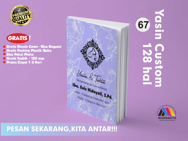 Buku Yasin Tahlilan Custom 