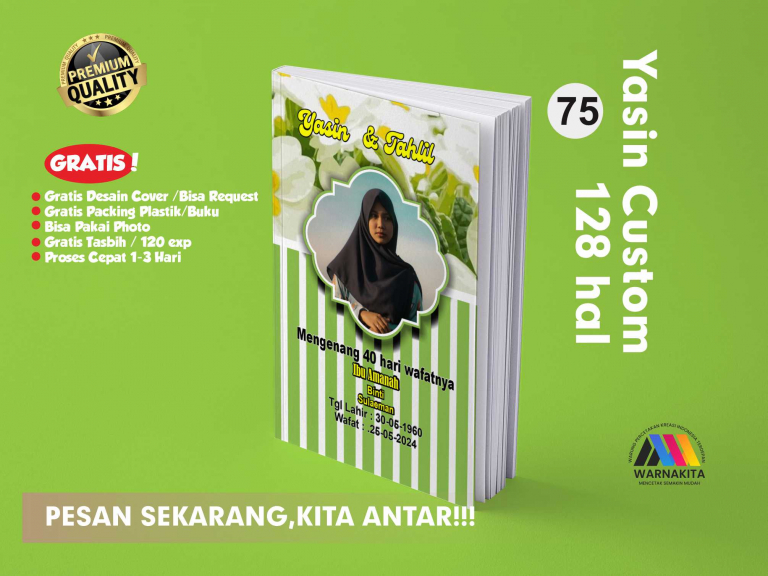 Buku Yasin Tahlilan Custom 