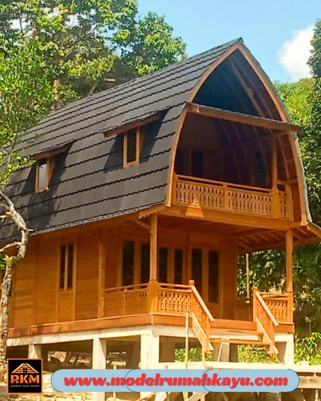 Rumah Lumbung Tingkat 2 Lantai 4x8 Meter