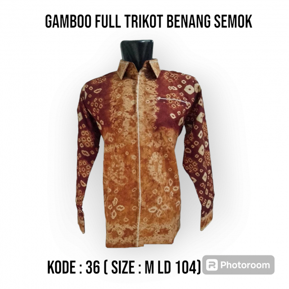Kemeja Pria Gamboo Trikot Semok
