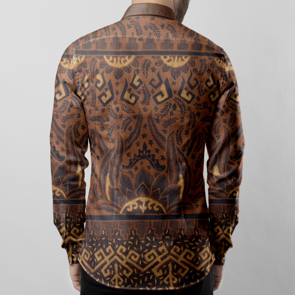 Batik Tulis motif Lampung bahan Katun 240 x 110 cm warna alami Soga