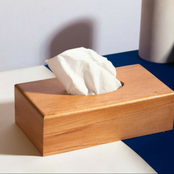 Box Tissue Kayu Besar Aesthetic