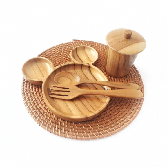 1set piring makan mouse DISH004
