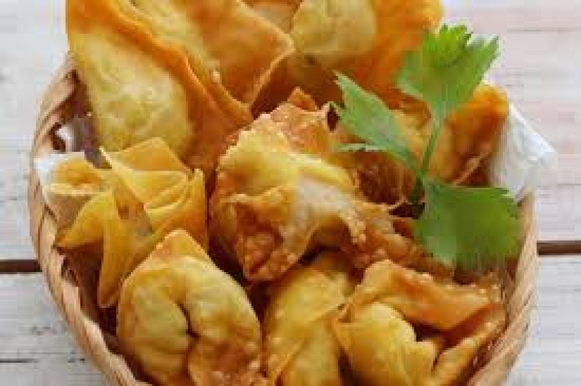 Pangsit goreng rendi