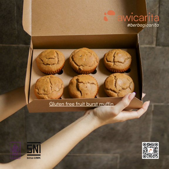 Gluten Free Fruit Burst Muffin Awicarita