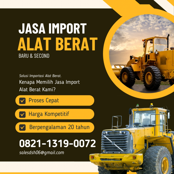 JASA IMPORT ALAT BERAT SECOND